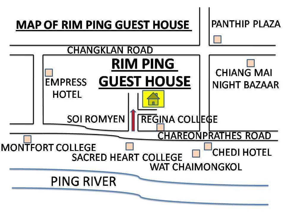 Rim Ping Guest House Chiang Mai Exterior foto